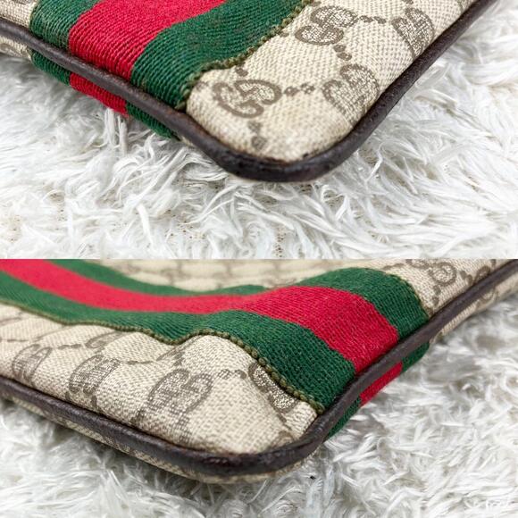 Authentic Gucci GG Sherry Large Tote Web Canvas Ophidia Shoulder Bag Handbag Tan - Picture 11 of 11